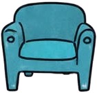 a blue chair with a black seat.jpg